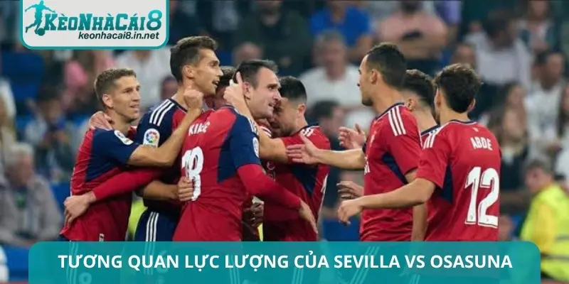 Tương quan lực lượng của Sevilla vs Osasuna